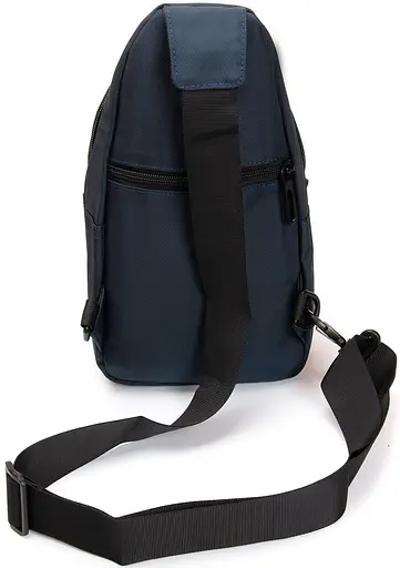 Чоловіча сумка слінг тканинна, синій Lanpad sum0028693 - фото 4