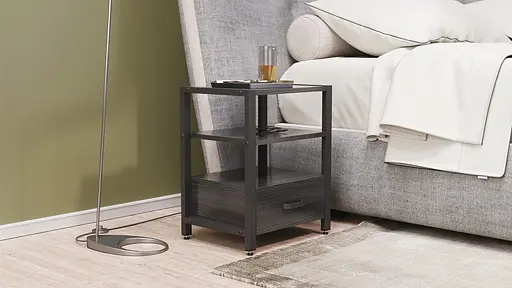 Тумба універсальна Вів'єн 1/1 50x41x40 чорний ДСП Сосна Кембра 16мм FRD-104144