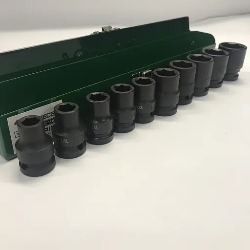 Комплект ударних головок 1/2, 10-24 мм 10 од. Toptul hoz0007633 - фото 7