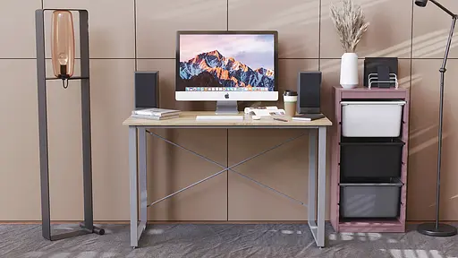 Компьютерный стол Ferrum-decor Дейв 75x100x70 серый ДСП Дуб Сонома 16мм (FRD-102389) - фото 6