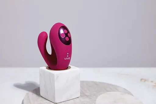 Вібратор Vive Yoko 19.7 см (фуксія) - фото 7