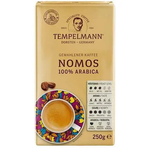Кава мелена Tempelmann Nomos 250 г - фото 1