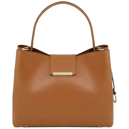 Женская сумка тоут Tuscany из сафьяновой кожи 31х24х15.5 см sum0028156 - фото 1