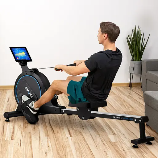 Гребний тренажер Gymtek XR800 магнітний синій - фото 6