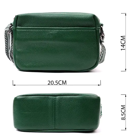 Кожаная женская сумка Vintage 20.5х14х8.5 см sum0026555 - фото 3