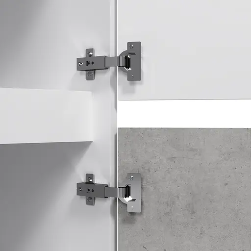 Пенал Am.Pm Gem S підвісний 35 см правий білий глянець/базальт M91CHR0356BF38, Білий - фото 6