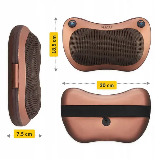 Подушка-масажер 4FIZJO Shiatsu Pro+ 4FJ0561 Brown (P-5907739319166) - фото 3