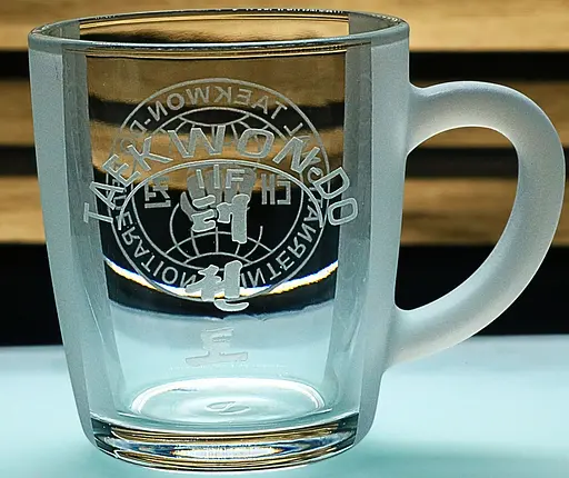 Чашка для чая 350мл Теквандо ITF з гравіюванням скляна кружка подарунок для спортсмена тренера - фото 4