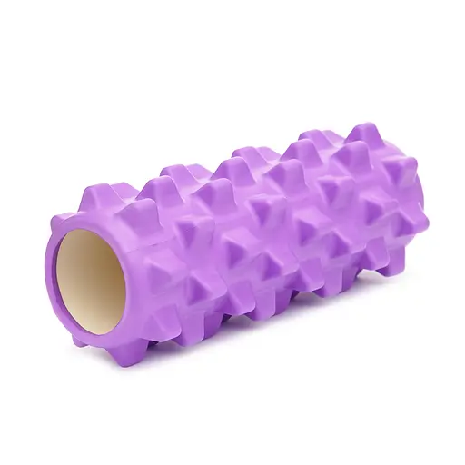 Масажний ролик Cornix EVA 33 x 14 см (валик, ролер) XR-0322 Violet - фото 2