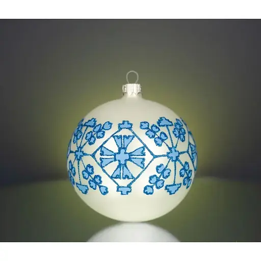 Набір ялинкових прикрас Різдвяні історії Код нації: Полтавщина 3 кулі скло (4820001112863) - фото 2