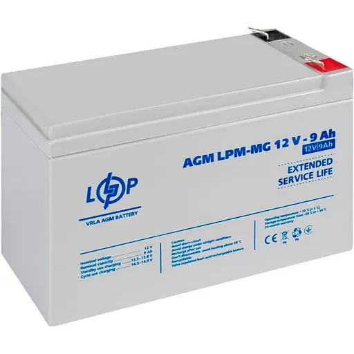 Аккумулятор LogicPower AGM-MG 12V/9Ah/108Wh (6555) [109183] - фото 4