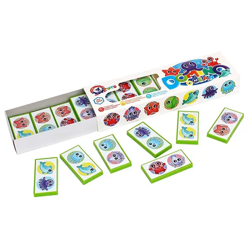 Настільна гра Доміно дитяча "Океан" ТехноК 3299TXK - фото 2