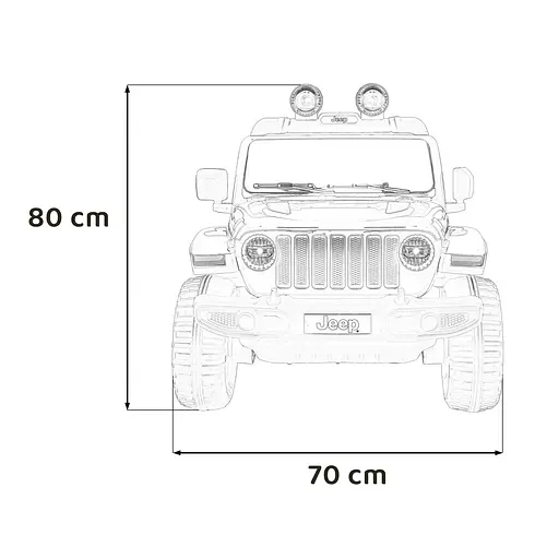 Електромобіль Ramiz Jeep Wrangler Rubicon 12 В,White (PA.DK-JWR555.BIA) - фото 2