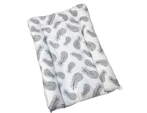 Матрац Moontime на пеленальний стіл "Пір’я сіре" - фото 1