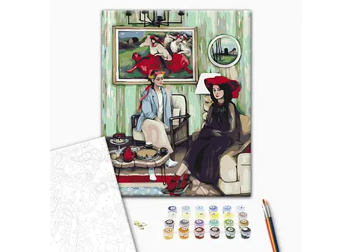 Розмальовка за номерами Brushme В гості до мистецтва Вікторія Коваленко (40х50) (BS53357) - фото 2