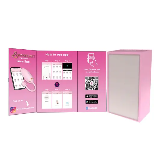 Віброяйце Lovesecret Premium Love Egg App Function 10.7 см (рожевий) - фото 17
