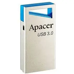 Флешка металлическая Apacer AH155 64 Gb Usb 3.2 серебристо-синяя - фото 1