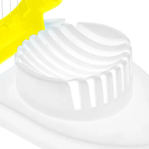 Яйцерезка овощерезка для нарезки слайсами, соломкой и кубиками яиц овощей грибов MagicKitchen, Kitchen Master Желтый 85069 - фото 4