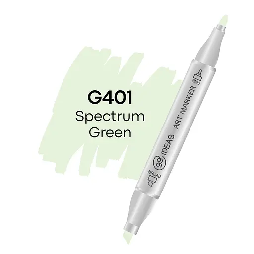 Маркер двухсторонний Зеленый спектр, G401, 99IDEAS