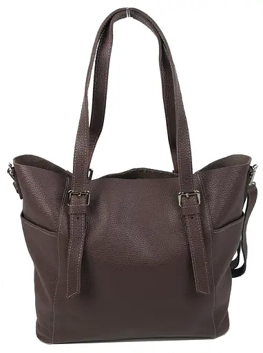 Женская кожаная сумка с двумя ручками Borsacomoda 28х33х11 см sum0024067 - фото 2