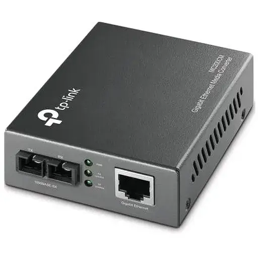 Медіаконвертер TP-LINK MC200CM, 1GEBase-TX-1GEBase-FX, MM, 0.5km, SC