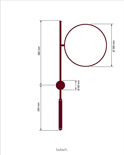 Настінне бра Babich Studio Moonlight B Black (RAL 9005) - фото 5