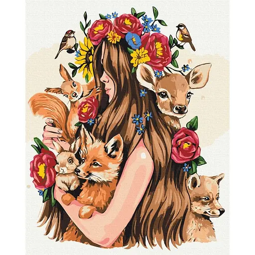 Картина по номерам Берегиня Alla Berezovska Brushme 40x50 см разноцветная 000277520 - фото 1