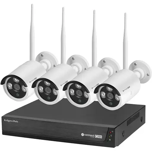 Комплект для видеонаблюдения Wi-Fi Kruger&Matz Connect C200 Tuya Full HD - фото 1