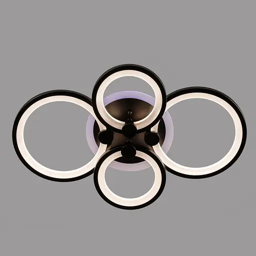 Люстра LED Свет SL-5332/2+2 BK+RGB 112W чорна