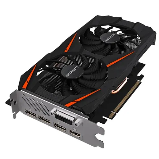 Видеокарта Gigabyte GTX 1060 6Gb Windforce OC (GV-N1060WF2OC-6GD) (GDDR5, 192 bit, PCI-E 3.0 x16) Б/у - фото 2
