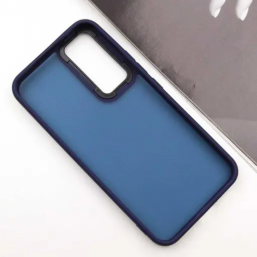 Чехол Epik TPU+PC Lyon Frosted для Samsung Galaxy A55 Deep Navy - фото 2