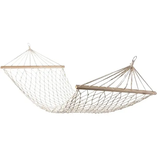 Гамак плетеный Jumi Garden с планкой белый