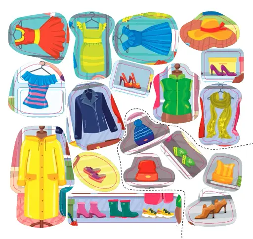 Наліпки-помічниці. Гардероб модниці - фото 5