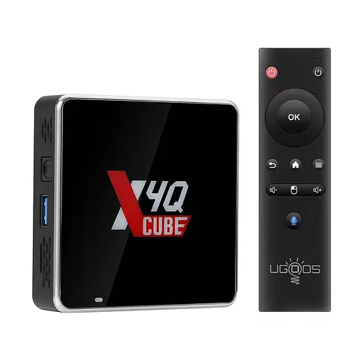 Смарт ТВ приставка Ugoos X4Q Cube 2/16 Гб с аэропультом Smart TV Box Android 11