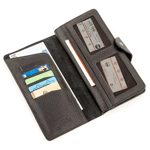 Кожаный женский кошелек KARYA 18.5х10 см acs0015615 - фото 4