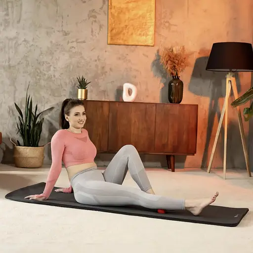 Коврик для йоги Hop-Sport HS-NB010GM NBR 1см черный - фото 4