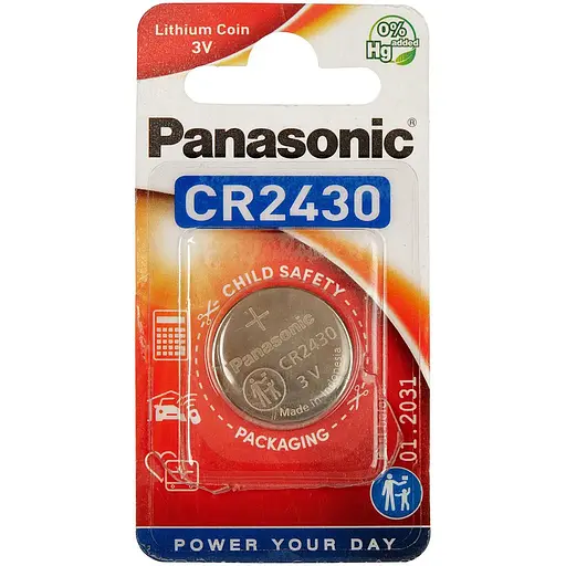Батарейка Panasonic CR 2430 BLI 1 Lithium
