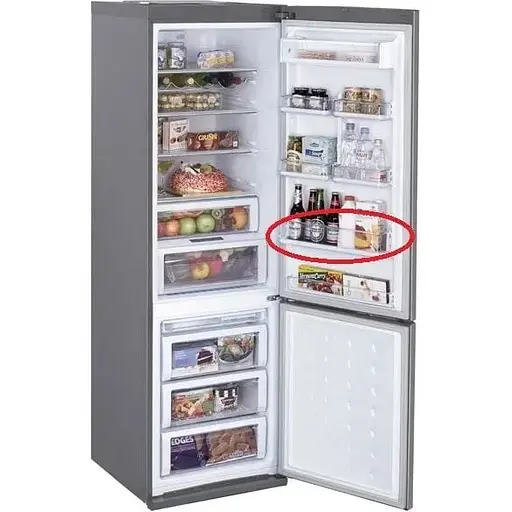 Полка дверная на холодильник Samsung RL55, RL52, RL57, DA97-07784B 470x120 мм для бутылок