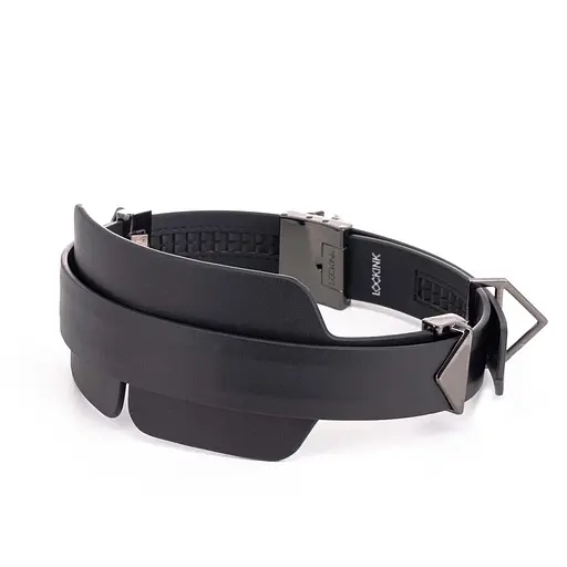 Маска на очі Lockink Luxury Leather Blindfold Kit чорний - фото 2