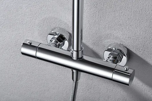 Душова система з термостатом Imex Monza Turn Clean хром BTM039, Хром - фото 3