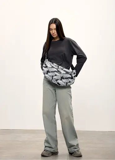 Женская сумка Sambag HOBO Bag-glove принт "Palm" 50 х 28 х 5 см (53400720) - фото 3