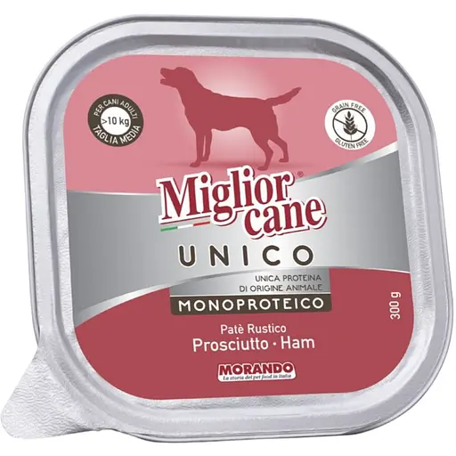 Вологий корм для собак Morando Migliorcane Unico прошуто 300 г - фото 1