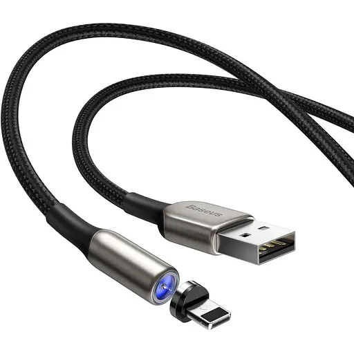 Кабель Baseus Zinc Magnetic USB — Lightning магнітний наконечник 1 метр CALXC-H01