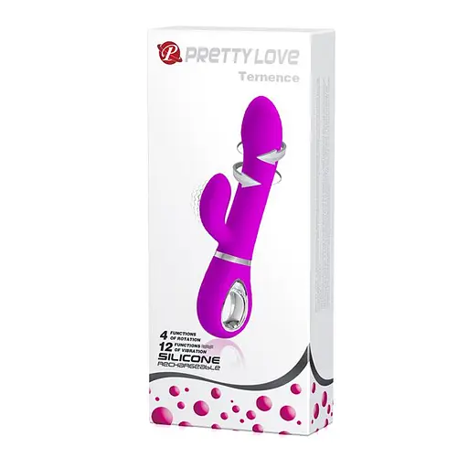 Вібратор-кролик Pretty Love Ternence 19.6 см фіолетовий - фото 10