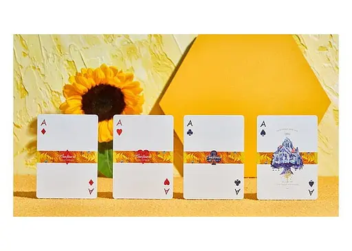 Карти гральні United States Playing Card Company Van Gogh Playing Cards - Sunflowers Borderless (PC_VGSB) - фото 4