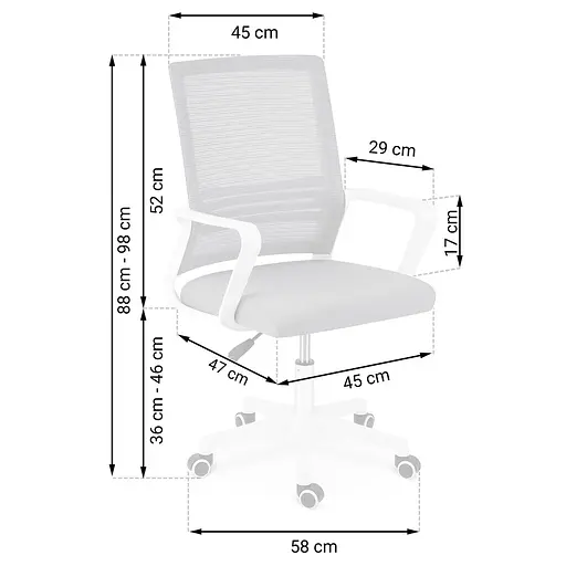 Офисное кресло Sofotel Corta Grey (241400) - фото 6