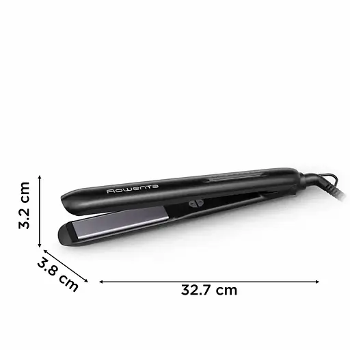 Випрямляч Rowenta Optiliss +, 240 Вт, температурних режимів 10, 140-230С, кераміка, турмалін, чорний - фото 6