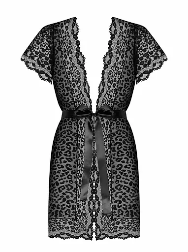 Пеньюар Obsessive Giully L/XL черный - фото 5