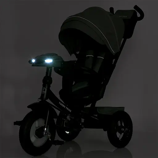 Велосипед трехколесный MT 1007-3 Turbo Trike крепкая стальная рама поворотное сиденье (360°) - фото 4