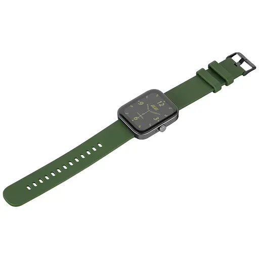 Smart Watch 2E Alpha SQ Music Edition 46mm black/green+ ремінець сірий UA - фото 6